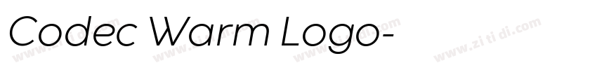 Codec Warm Logo字体转换